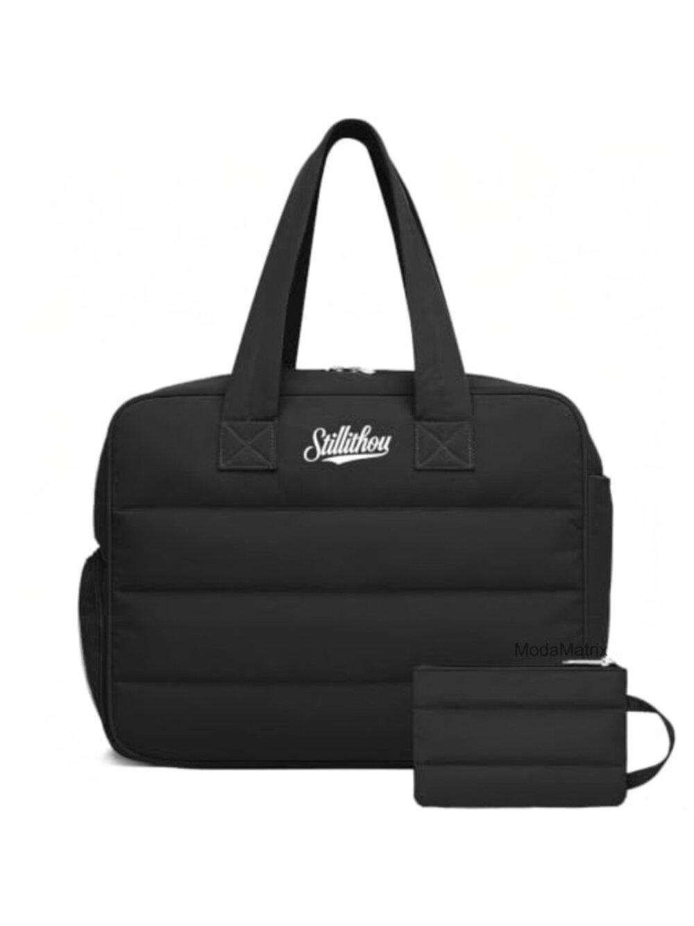 25L Puffer Tote Bag Quilted Lightweight Work Bag with Cosmetic Pouch